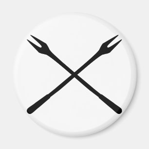 Aimant icône de spit fondue