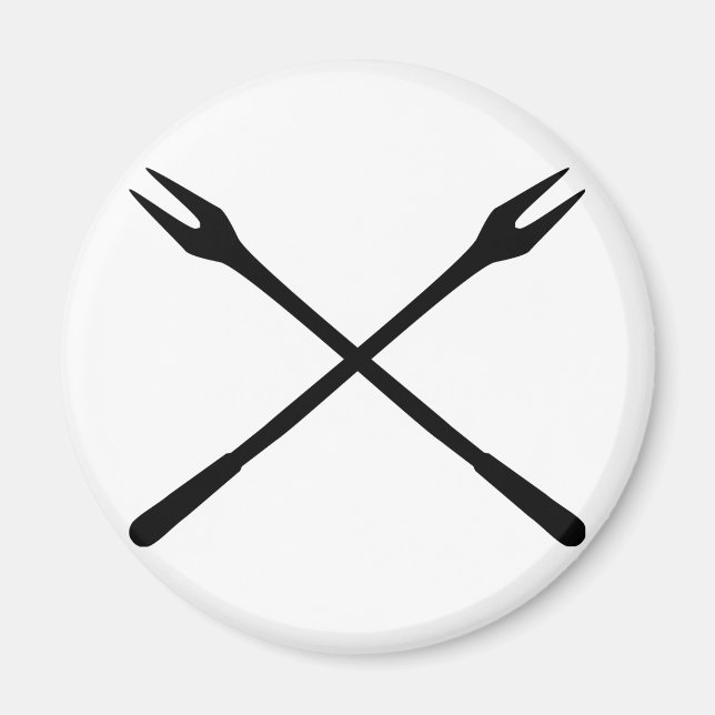 Aimant icône de spit fondue (Devant)