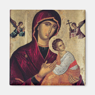 Aimant Icône dépeignant la mère sainte de la passion
