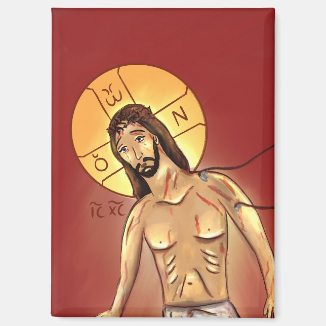 Aimant Icône du Christ (Recto)
