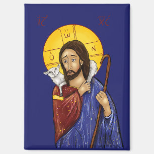 Aimant Icône du Christ le Bon Berger 