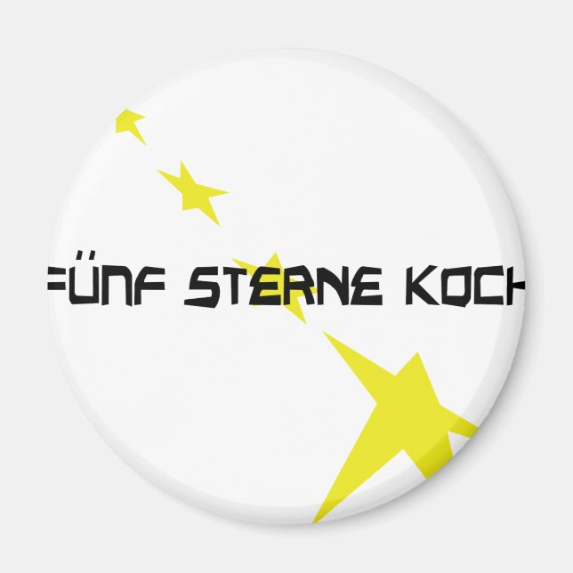 Aimant icône fünf Sterne Koch (Devant)