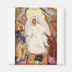 Aimant Icône orthodoxe de l'Anastasis Résurrection