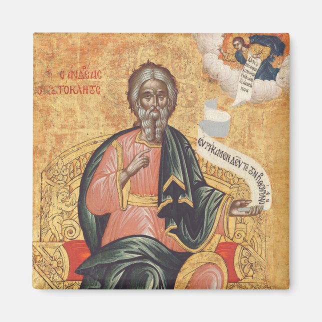Aimant Icône orthodoxe de saint André l'apôtre (Devant)