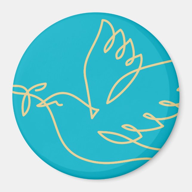 Aimant Icône Peace Dove (Devant)