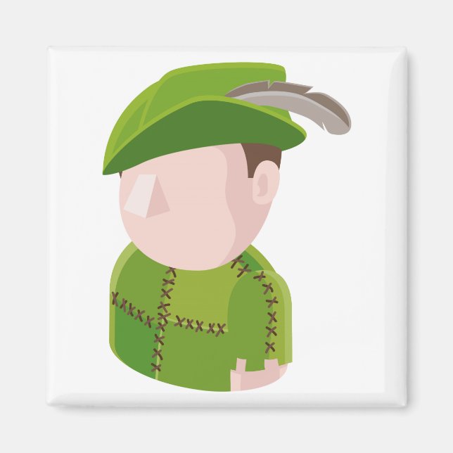 Aimant Icône Personnes Avatar hors la loi (Devant)