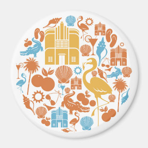 Aimant Icônes de la Floride