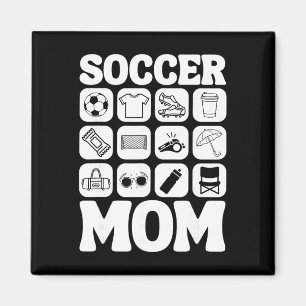 Aimant Icônes de mère de footballeur Essentiel de foot _1