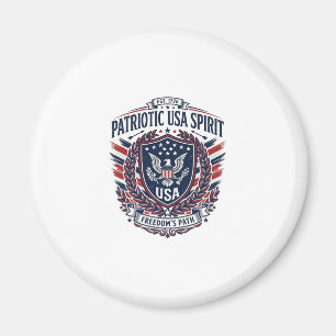 Aimant Icônes et symboles du bouclier de liberté patrioti