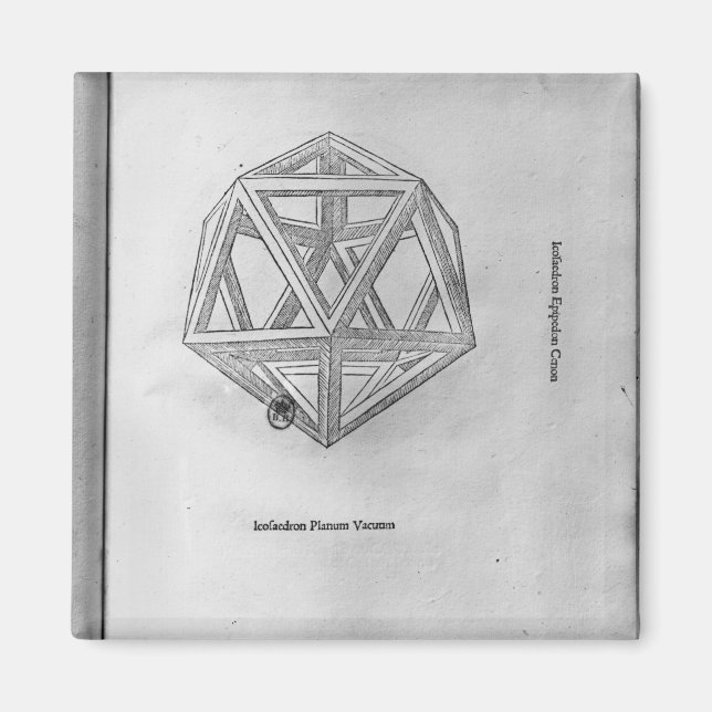 Aimant Icosahedron, de 'De Divina Proportione' (Devant)