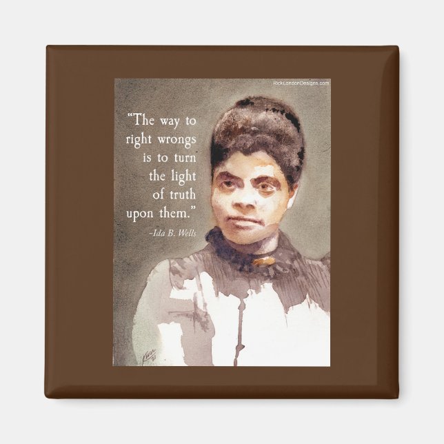 Aimant Ida B Wells And "Truth" Quote (Devant)