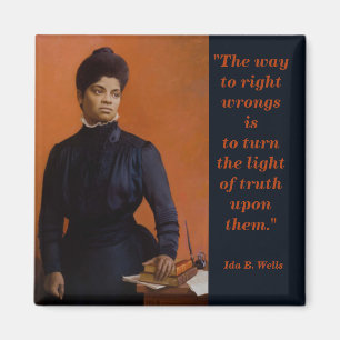 Aimant Ida B Wells Suffrage Droits civiques Lumière de la