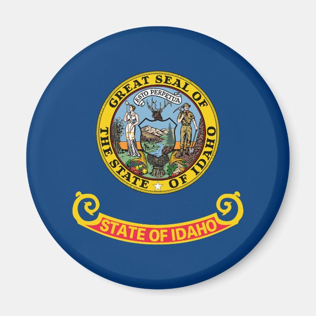 Aimant Idaho State Flag (Devant)