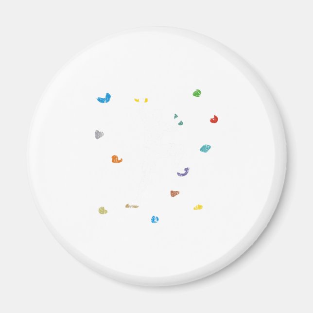 Aimant Idée Cadeau de l'grimpeur murale (Devant)