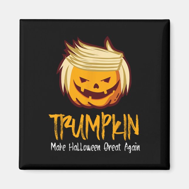 Aimant Idée cadeau de l'Halloween amusant Donald Trump Co (Devant)