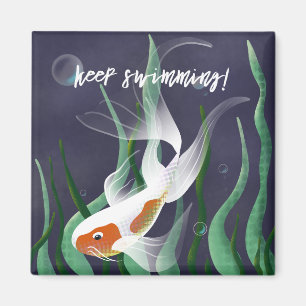 Aimant Idée cadeau Koi Art Motivational