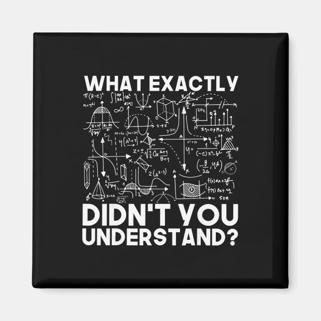 Aimant Idée cadeau scientifique drôle physicien maths phy (Devant)