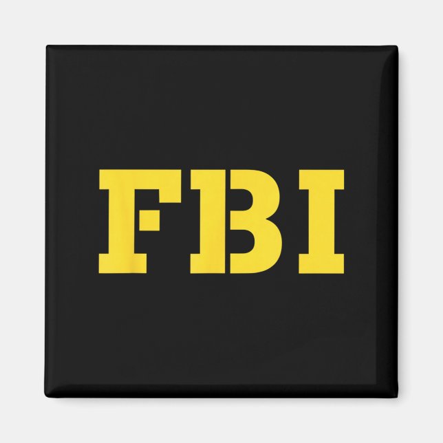 Aimant Idée de costume Fbi Halloween - Drôle de bricolage (Devant)