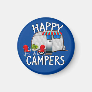 Aimant Idées Cadeaux De Camping RV, Camping Heureux