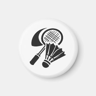 Aimant Idées de cadeaux de badminton