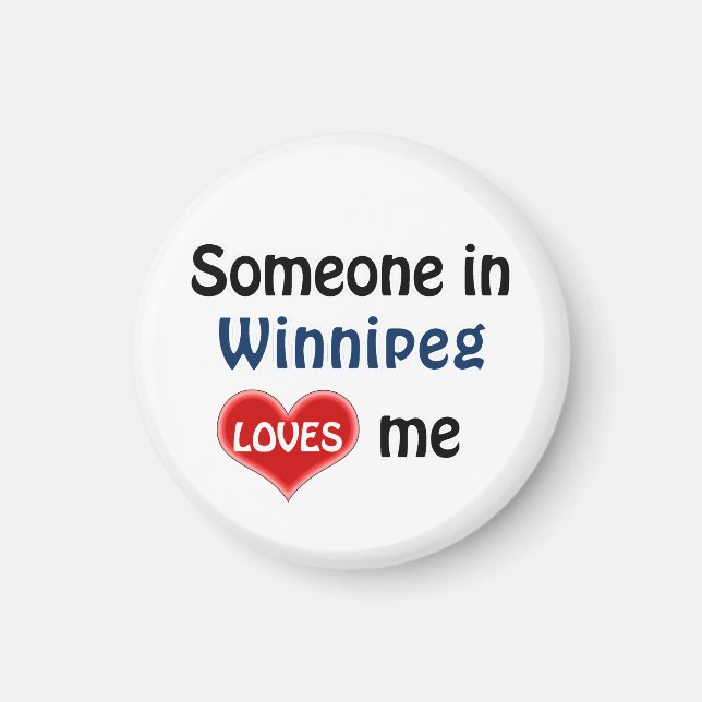 Aimant Iemand à Winnipeg houdt van me (Devant)