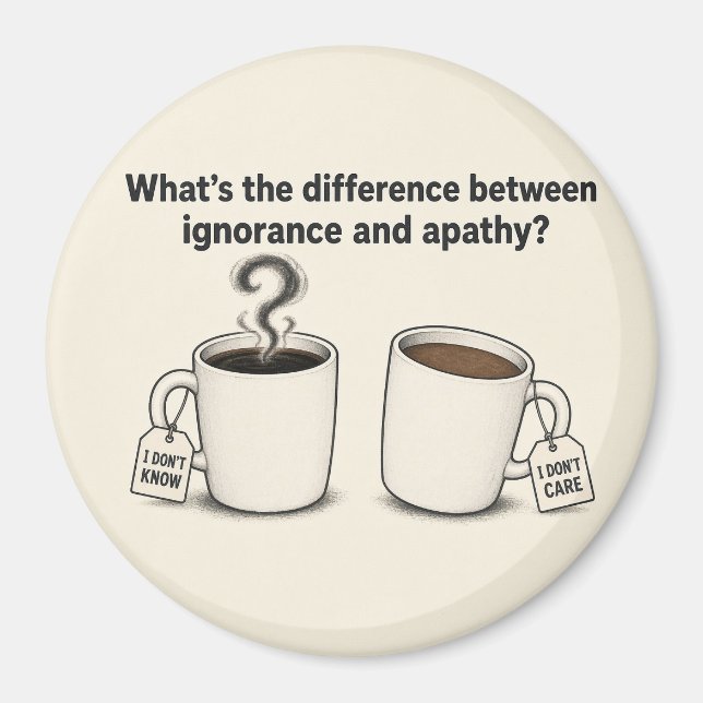 Aimant Ignorance et Apathie (Devant)