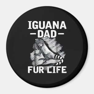 Aimant Iguana papa fourrure vie
