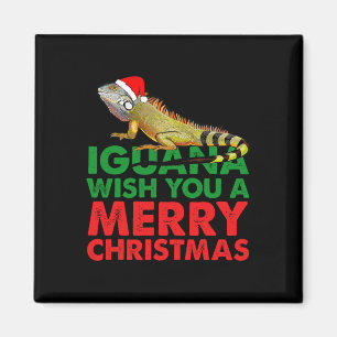 Aimant Iguana Vous Souhaite Un Joyeux Noël Drôle Iguana
