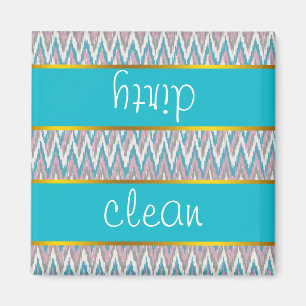 Aimant iKat rose et bleu poussiéreux