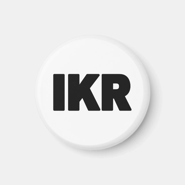 Aimant IKR | Écart de texte (Devant)