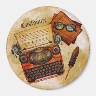 Aimant Il Est Écrit Vintage