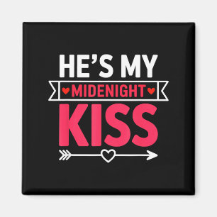 Aimant Il est mon baiser de minuit Bonne année couple ass