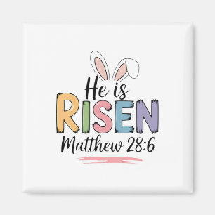 Aimant Il Est Ressuscité Matthieu 286 Lapin Oreille Bible