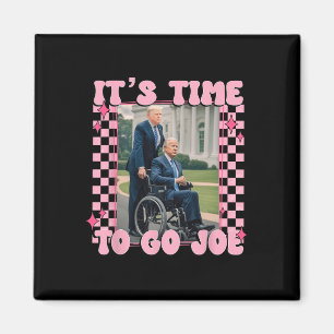 Aimant Il est temps d'aller Joe Funny Trump 2024