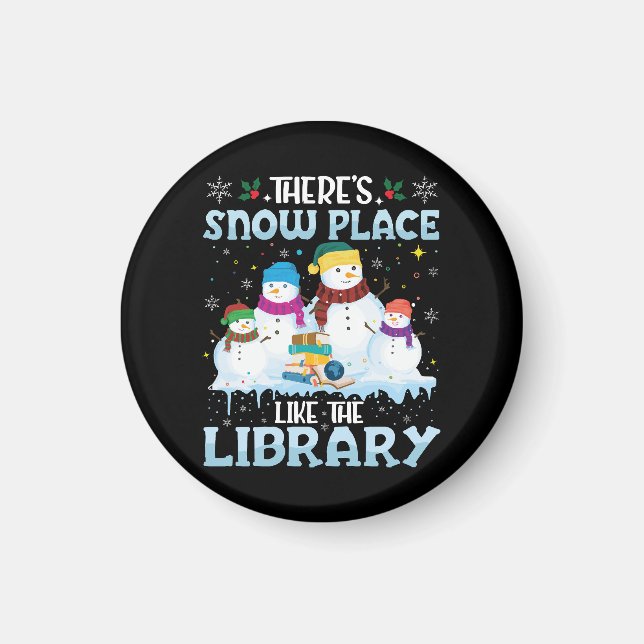 Aimant Il y a un endroit de neige comme la bibliothèque N (Devant)
