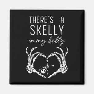 Aimant Il Y A Un Skelly Dans Mon Ventre Drôle Halloween P