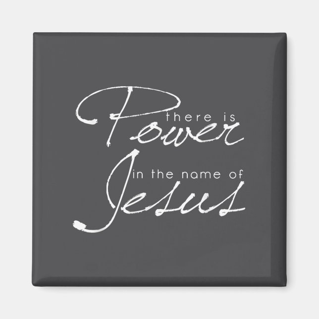 Aimant Il y a Wer dans le nom de Jésus chrétien  (Devant)