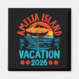Aimant Île Amelia Floride 2026 Vacances Plage Été V