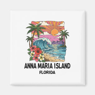Aimant Île Anna Maria Plage Tropicale Souvenir Vacances