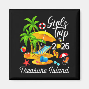 Aimant Île au trésor Floride été tropical voyage de fille