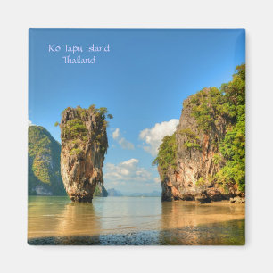 Aimant Île célèbre de Ko Tapu en Thaïlande