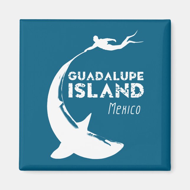 Aimant Île de Guadalupe Mexique | Plongée avec requins (Devant)
