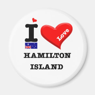 Aimant ÎLE de HAMILTON - amour d'I