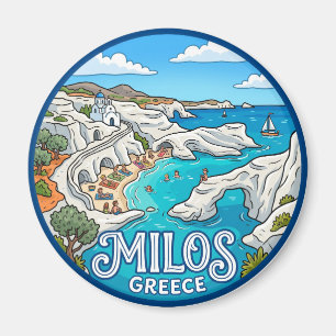 Aimant Île de Milos, plage de Sarakiniko Grèce