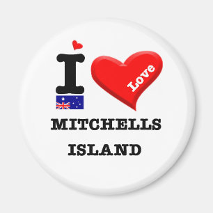 Aimant ÎLE de MITCHELLS - amour d'I