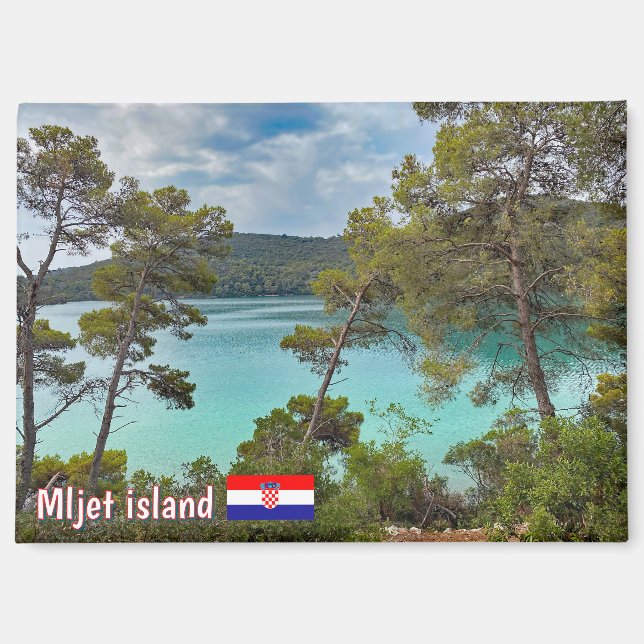 Aimant Île de Mljet en Croatie, voyage (Recto)