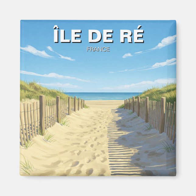 Aimant Île de Ré France Voyage (Devant)