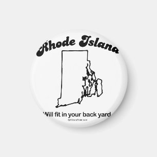 Aimant ÎLE DE RHODE - T-shirts "de DEVISE d'ÉTAT d'ÎLE