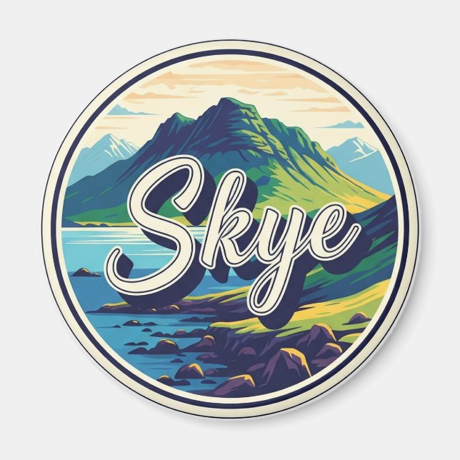 Aimant Île de Skye Hébrides Écosse Voyage (Devant)