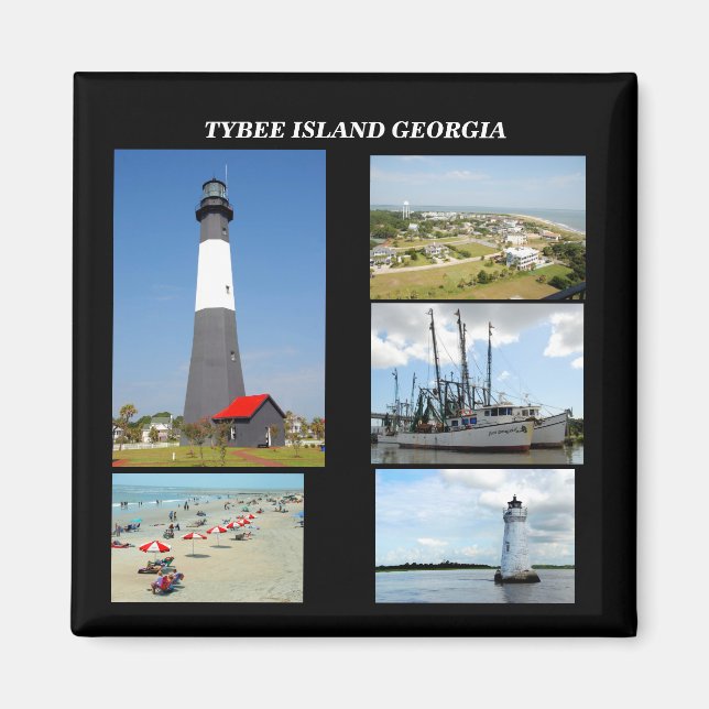 Aimant Île de Tybee, Géorgie (Devant)